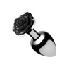Booty Sparks Plug Bijou avec Rose noire - 7.5 x 3.4 cm MEDIUM